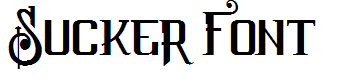 Sucker Font