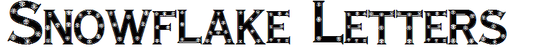 Snowflake Letters