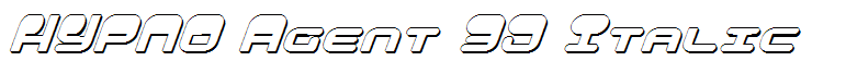HYPNO Agent 3D Italic