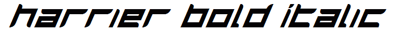 Harrier Bold Italic