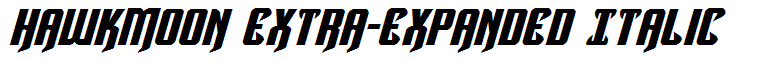 Hawkmoon Extra-expanded Italic