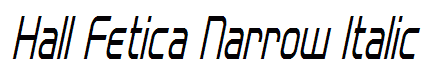 Hall Fetica Narrow Italic
