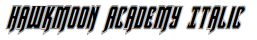 Hawkmoon Academy Italic