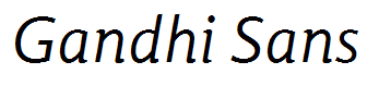 Gandhi Sans