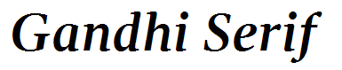 Gandhi Serif