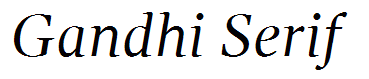 Gandhi Serif