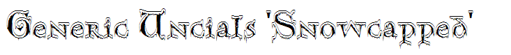 Generic Uncials 'Snowcapped'