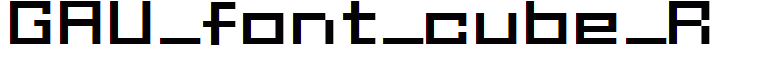 GAU_font_cube_R