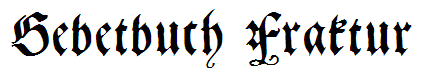Gebetbuch Fraktur