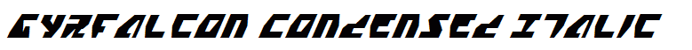 Gyrfalcon Condensed Italic
