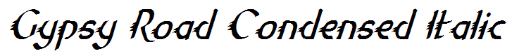 Gypsy Road Condensed Italic