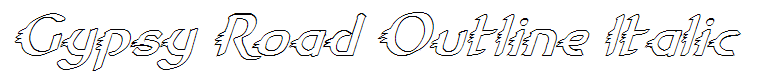 Gypsy Road Outline Italic