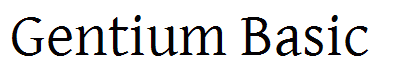 Gentium Basic