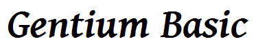 Gentium Basic