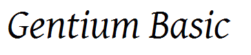 Gentium Basic
