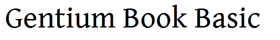 Gentium Book Basic