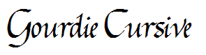 Gourdie Cursive