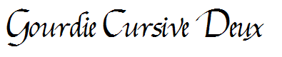 Gourdie Cursive Deux