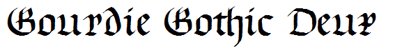 Gourdie Gothic Deux