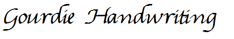 Gourdie Handwriting