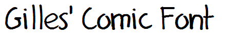 Gilles' Comic Font