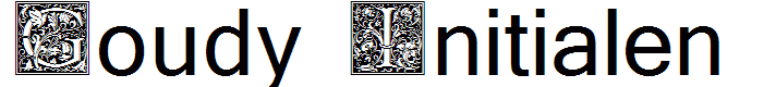 Goudy Initialen