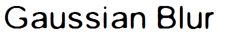 Gaussian Blur