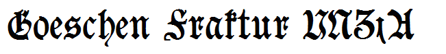 Goeschen Fraktur UNZ1A