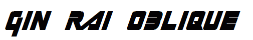 Gin Rai Oblique