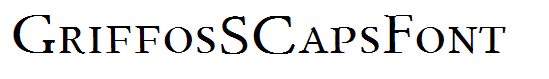 GriffosSCapsFont