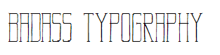 Badass Typography
