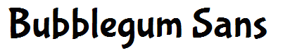 Bubblegum Sans