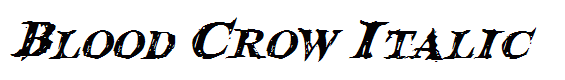 Blood Crow Italic