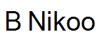B Nikoo