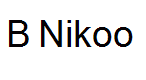B Nikoo