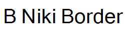 B Niki Border