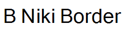B Niki Border