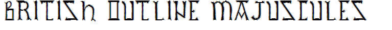 British Outline Majuscules