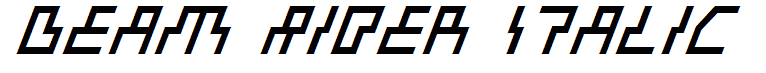 Beam Rider Italic