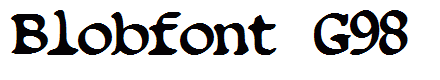 Blobfont G98