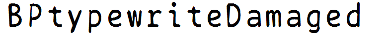 BPtypewriteDamaged