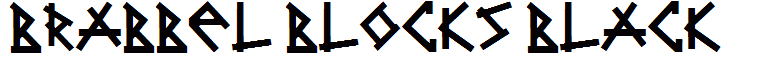 Brabbel Blocks Black