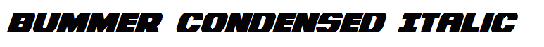 Bummer Condensed Italic