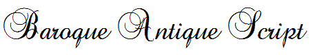 Baroque Antique Script
