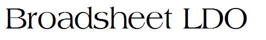 Broadsheet LDO