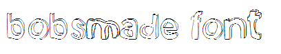 bobsmade font