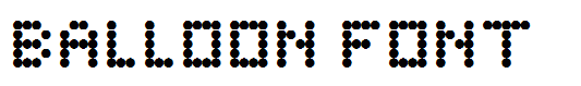 Balloon Font