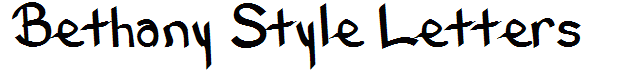Bethany Style Letters