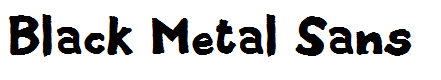 Black Metal Sans