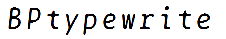 BPtypewrite